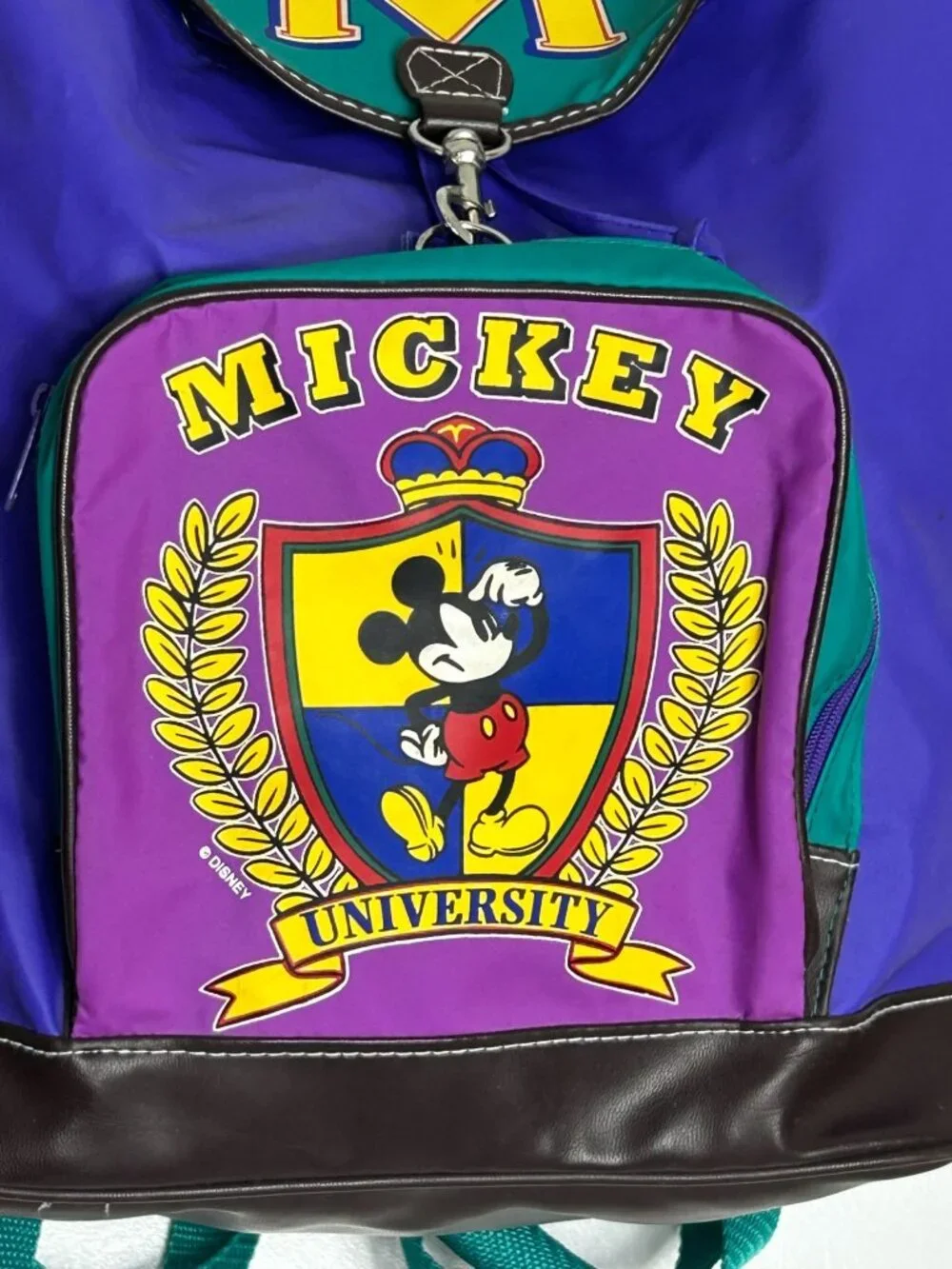 Mickey & Co. Vintage 90s Disney Mickey Mouse University Nylon Backpack